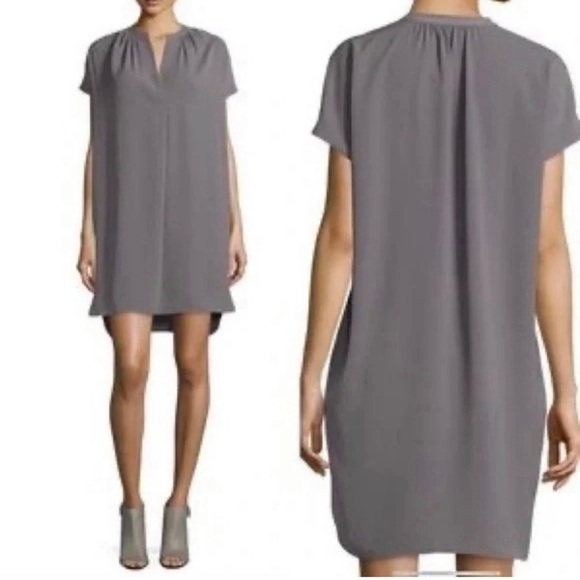 Vince classic shift dress. NWT. Grey and versatile for holiday styling. - Picture 1 of 3